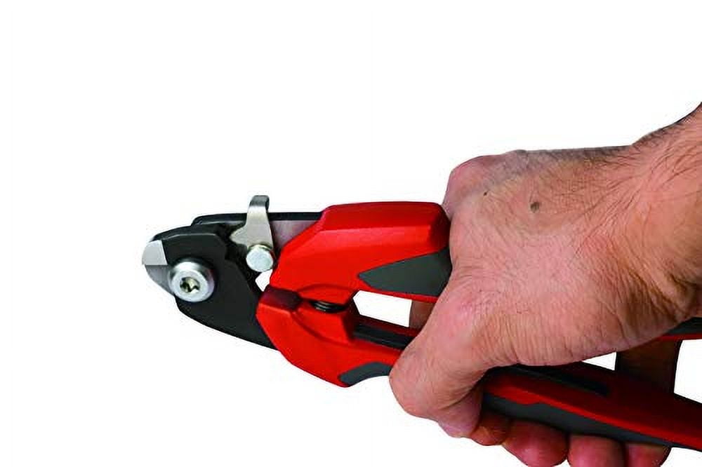 Ascend tools 7 inch wire rope & electrical cable cutter, induction hardened blades, no frayed cuts