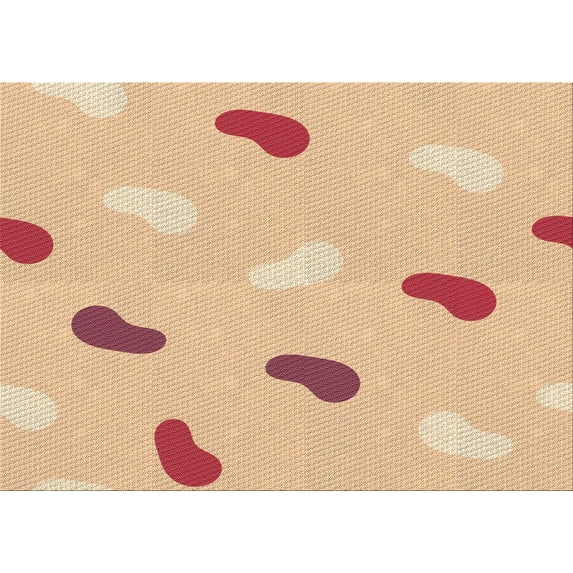 Ahgly Company Indoor Rectangle Patterned Cardboard Brown Gold Area Rugs, 2' x 5'