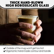 Double-Wall Hand-Blown Insulated 7.5 oz Latte Glasses (Set of 2) | Brod & Taylor