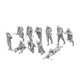 thumbnail image 2 of 11 figuras en miniatura, figuras de personas en miniatura, accesorios para casa de muñecas sin pintar 24 cm, 2 of 9