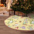 thumbnail image 4 of Salouo Frog Bee Christmas Tree Skirt 48" Farmhouse Christmas Decorations Snowman Xmas Tree Skirt Tree Mat for Holiday Party Decor, 4 of 8