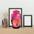 thumbnail image 4 of MUKTIVE Cherry Blossom Cremation Urn for Adult Human Ashes Husband & Wife, Burial Large Urns for Mom & Dad, Memorial Meditation Urn for Ashes, Blue Urns for Adult Female Funeral, 10 Inch, 4 of 7
