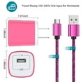 thumbnail image 4 of 2 Pack Micro USB Cable with Android Charger, Hootek 6FT USB A to micro cable High Speed Fast Charging Cable, usb cable micro with USB Wall Charger Fast Charger Adapter Plug, android charger block, 4 of 8