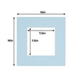 thumbnail image 3 of Baby Blue Acid Free 16x16 Picture Frame Mats with White Core Bevel Cut for 8x8 Pictures - Fits, 3 of 4
