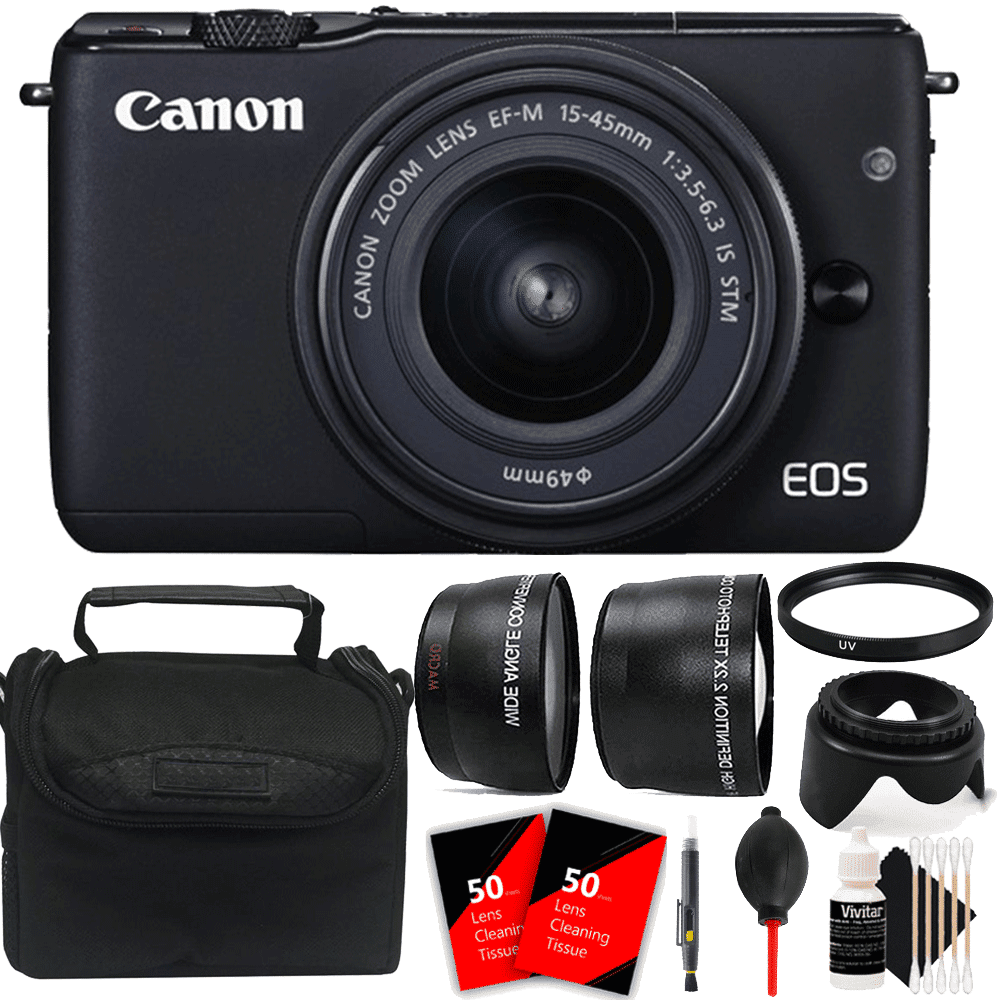 Canon EOS M10 Mirrorless 18MP Hybrid CMOS AFII ISO 12800 - 6400 Full HD ...
