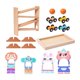 thumbnail image 1 of Juguetes de rampa de madera para autos, juguetes educativos de pista de carreras de madera, juguetes de caída de bolas de pista Montessori para niños, 1 of 9