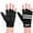 Black - L, variant on AEGEND Wheelchair Gloves for Manual Wheelchair Users, Half Finger Anti-Slip Gloves with Palm Padding, Breathable Shock-Absorbing Cycling & Fitness Gloves, Black - L