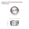 thumbnail image 3 of Tramontina Utsava 1.75-Quart Tri-Ply Clad Stainless Steel Tope/Patila with Lid - Induction & Oven Safe, 3 of 11