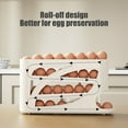 thumbnail image 5 of 30-Capacity Refrigerator Egg Storage Rack, Automatic Rolling Egg Dispenser with Side Door Mount, Space Saving Kitchen Organizer for Refrigerator Shelves, 5 of 5