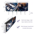thumbnail image 3 of PhooArto Key Holder for Wall Decorative with 5 Key Hooks, Retro Map Blue Octopus Holders Wall Mount Organizer with Mail Key Rack, Self Adhesive, 3 of 7