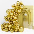 thumbnail image 1 of Globo PartyWoo Metallic Gold 110 unidades Star 55x12 30x10 20x12 cm, 1 of 9