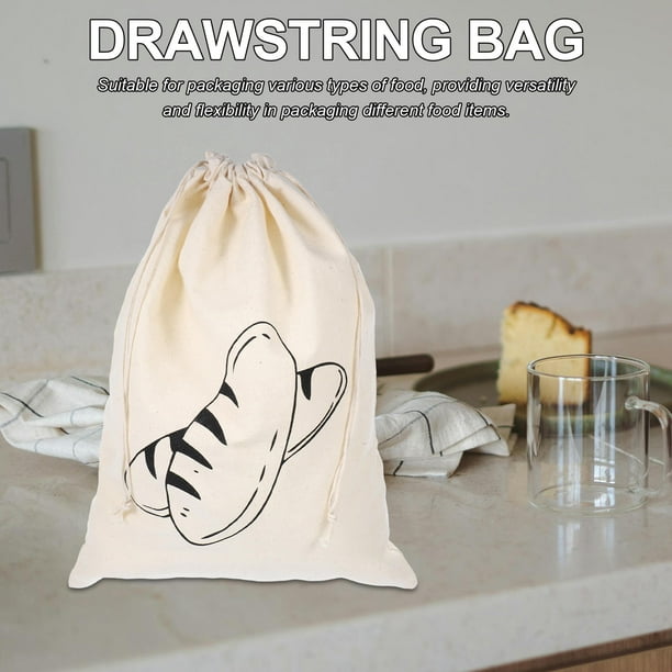 unbranded Bolsa Para Pan Beige Reutilizable Con Práctico Para Almacenamiento De Pan