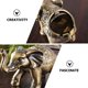 thumbnail image 5 of Elefante de metal Ashtray a prueba de viento cenicero antiguo decorativo de cenicero decorativo, 5 of 7