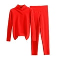 thumbnail image 2 of uublik Pajama Sets Women Valentine's 2 Piece Lounge Set Long Sleeve Tops and Pant Soft Sleepwear Red, 2 of 5