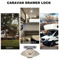 thumbnail image 2 of 1 Set Half Moon Handle Caravan RV Cupboard Drawer Zinc Alloy Push Lock for RV, 2 of 5