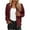 Wine, variant on qucoqpe Womens Zip Up Jackets Casual Long Sleeve Lapel Outerwear Coats Fall Winter Clothing for Women