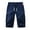 Navy, variant on jsaierl Men's Summer Linen Five-point Shorts Breathable Loose Solid Color Pants Elastic Waist Drawstring Casual Shorts