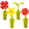 thumbnail image 1 of 4 Pcs Bouchons de Bouteille de Vin en Forme de Fleur, Bouchons de Vin en Silicone Réutilisables, Outils de Bar pour Bouchon de Vin et Bouteille de Boisson, 1 of 7