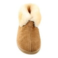 thumbnail image 2 of Minnetonka Mens Sheepskin Ankle Boot Slipper Tan Size 16, 2 of 5