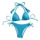 thumbnail image 5 of Tankini para mujer, bikini liso sin espalda, de dos piezas, estilo vendaje, para playa, dos piezas, tankini, 2 piezas, 5 of 9