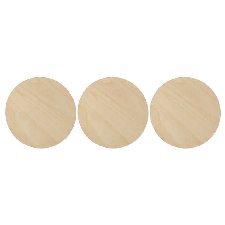 natural wood pieces slice decorative polished