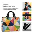 thumbnail image 4 of FORMRS 16" Laptop Bag Carrying Sleeve Case with Handle Travel Shoulder Briefcase, Minimalist Triangles, 4 of 8
