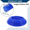 thumbnail image 5 of Unique Bargains Silicone Vacuum Tubing Hose Automotive Vacuum Line High Temperature 50Ft 1/2" 12mm ID 2.5mm Thickness 1 Pcs Blue 130PSI Max Pressure, 5 of 6