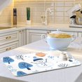 thumbnail image 6 of Yayeee Dish Drying Mat for Kitchen Counter 18"x24" Microfiber Absorbent Pad, Simple Cartoon Snowmen, 6 of 7