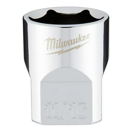 UPC: 0045242565719 | Milwaukee-45-34-9067 3/8 in. Drive 11/16 in. SAE 6-Point Socket