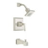 Danze Logan Square Volume Fingle Function Tub and Shower Faucet Trim with Lever Handle