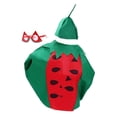 thumbnail image 1 of Conjunto de disfraz de sandía para adultos, cómodo disfraz de fruta para fiestas de juegos de simulación., 1 of 7