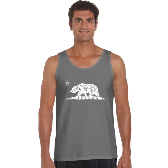 LA Pop Art Men's Word Art Tank Top - California Dreamin
