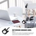 thumbnail image 3 of Labels 3 Pieces Cat Design Luggage Travel Supplies Tag Bags Pu, 3 of 6