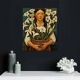thumbnail image 5 of Nawypu  Calla Lily Vendor by Diego Rivera Wall Art - Retro Girl Posters Art Canvas Prints, For Room Decor &amp; Home Decor, 5 of 5