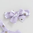 thumbnail image 7 of Bagilaanoe Newborn Baby Girl Rompers Flower Print Sleeveless Bodysuits + Headband 3M 6M 12M 18M Infant Summer One Piece Jumpsuit, 7 of 7