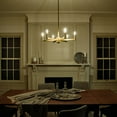 thumbnail image 3 of 43859BK Kichler Lighting Erzo - 6 light Medium Chandelier - with Soft Contemporary Inspirations - 9.25 inches tall by 26 inches wide-Black Finish, 3 of 9