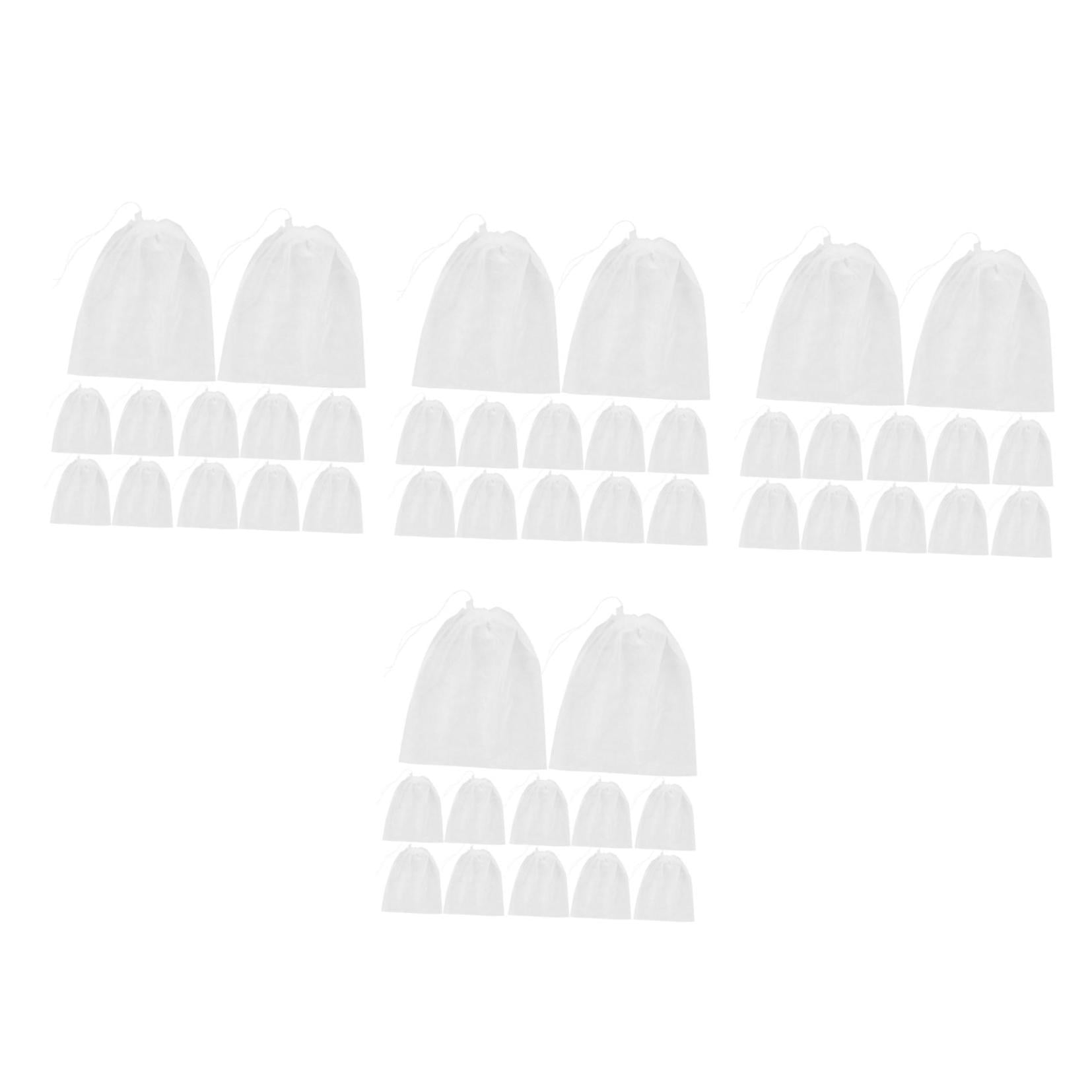 Hemoton 200 pcs Large Drawstring Shoe Bags Travel Reusable Non-Woven Breathable Storage Pouches Organizers Keep Shoes Clean and Tidy