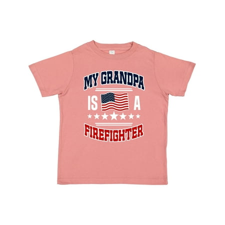 

Inktastic Grandpa is a Firefighter Grandson Gift Toddler Boy or Toddler Girl T-Shirt