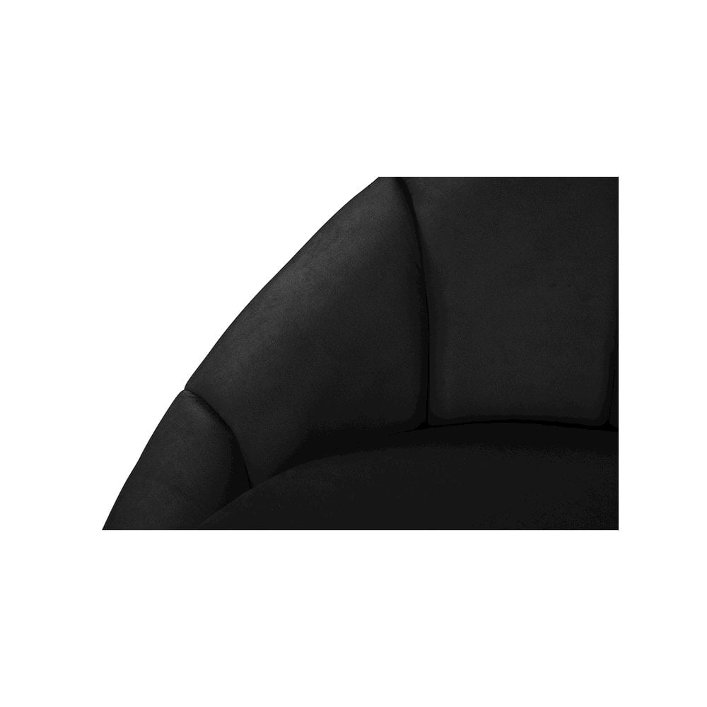 Meridian Furniture Shelly Black Velvet Sofa
