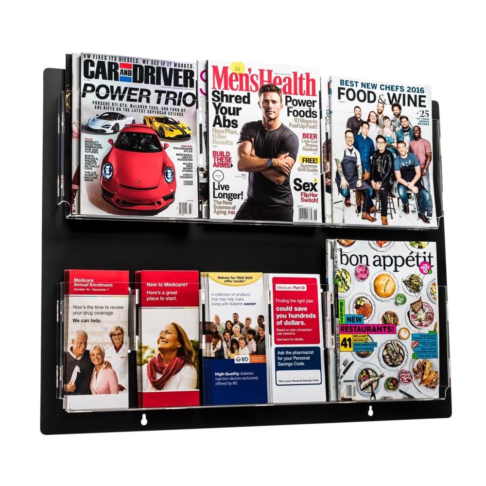 Adiroffice 6403020 30" X 20" Hanging Magazine Rack