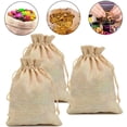 thumbnail image 1 of 30 bolsas de yute de 13 x 18 cm, mini bolsas de lino reutilizables, bolsas de regalo con cordón, bolsas de yute natural para fiestas, bodas, Navidad, bolsas de tela para guardar regalos, joyas, dulces, LingWen 8390615590464, 1 of 1