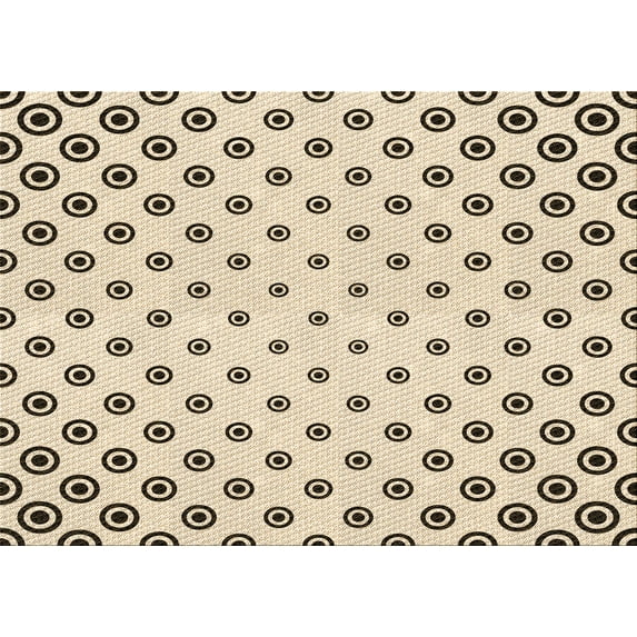 Ahgly Company Indoor Rectangle Patterned Moccasin Beige Area Rugs, 6' x 9'