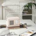 thumbnail image 4 of P19 Retro Fm Radio Design Bluetooth Speaker Wireless Music Subwoofer With Handle, 4 of 5