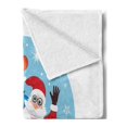 thumbnail image 2 of Christmas Soft Flannel Fleece Blanket, Reindeer and Santa Delivering Gifts on a Vintage Plane Winter Noel Illustration, Cozy Plush for Indoor and Outdoor Use, 70" x 90", Multicolor, by Ambesonne, 2 of 5
