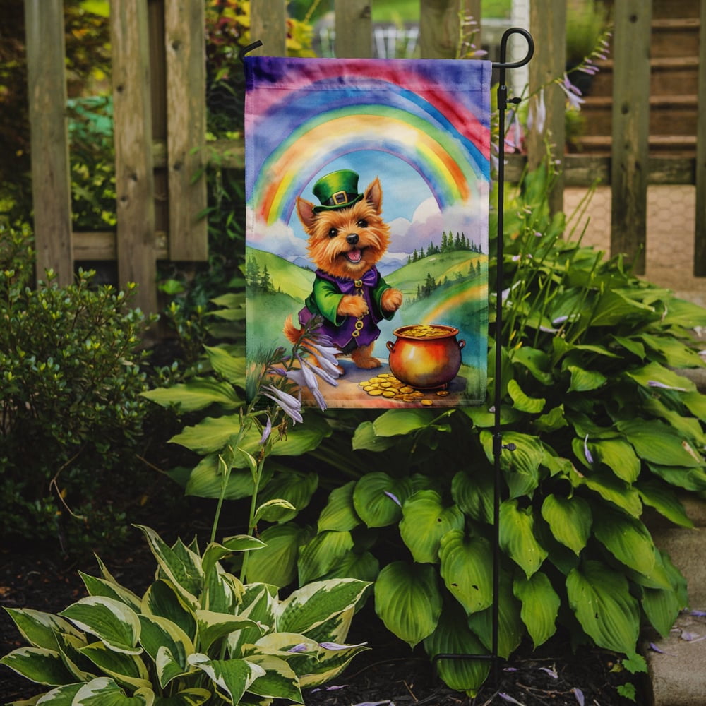 Norwich Terrier St Patrick's Day Garden Flag 11.25 in x 15.5 in