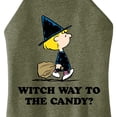 thumbnail image 3 of Peanuts - Witch Way To The Candy - Juniors High Neck Tank Top, 3 of 6