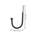 thumbnail image 2 of Moluckfu 10Ud Gancho De Pared De Metal Con Punta Única Para Colgar Confiable Y Resistente, 2 of 8