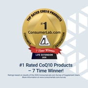 Life Extension AmpliQ CoQ10™, heart health, kidney and liver health, ubiquinone 50 mg, advanced formula, gluten free, non-GMO, vegetarian, 60 capsules
