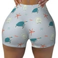 thumbnail image 2 of Picia Turtles And Shells Printed Workout Shorts for Women Seamless Scrunch Butt Lifting High Waisted Yoga Gym Booty Running Moisture-wicking Short Pants-X-Large, 2 of 9
