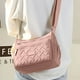 thumbnail image 1 of Bolsa de hombro de nylon rosa para mujeres, ligera, para dama, bandolera cruzada, 1 of 7